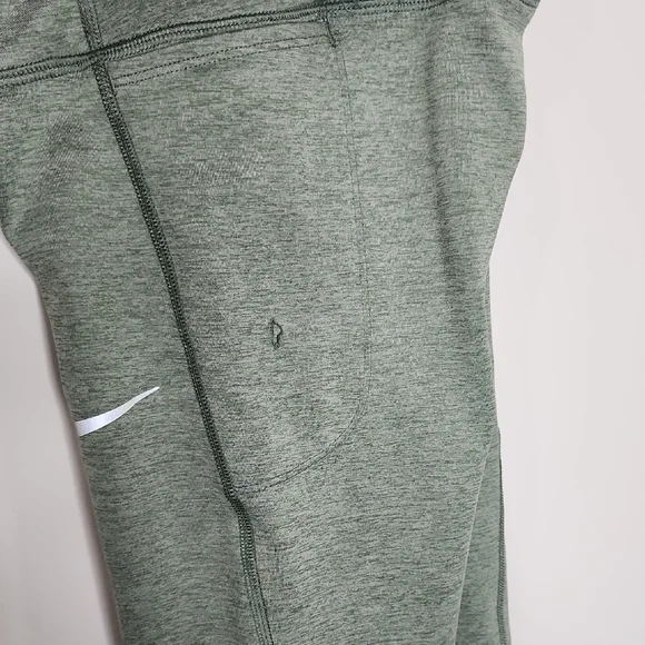 Nike Compression Dri Fit Green Leggings Size Medium - Picture 4 of 6